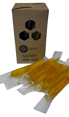 Sachet miel compostable